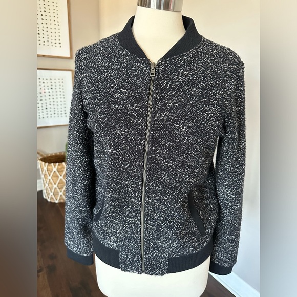 J. Crew Jackets & Blazers - EUC J Crew Boucle Wool Bomber Jacket